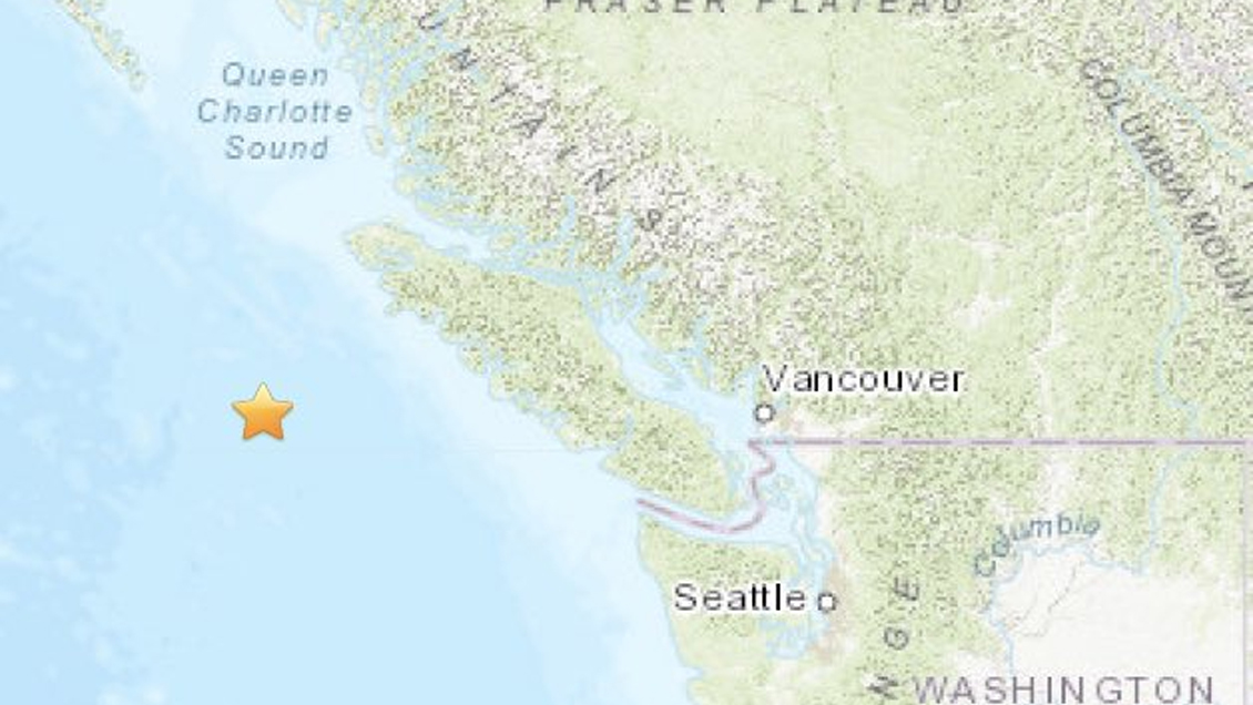 Canadá: Sismos de magnitud 6,6 y 6,8 Richter sacudieron la provincia de Columbia Británica