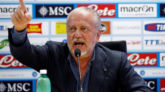 El diagnóstico del presidente de Napoli: En ocho años los niños no se preocuparán por el fútbol