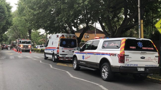 Explosión por gas afectó a vivienda en Ñuñoa