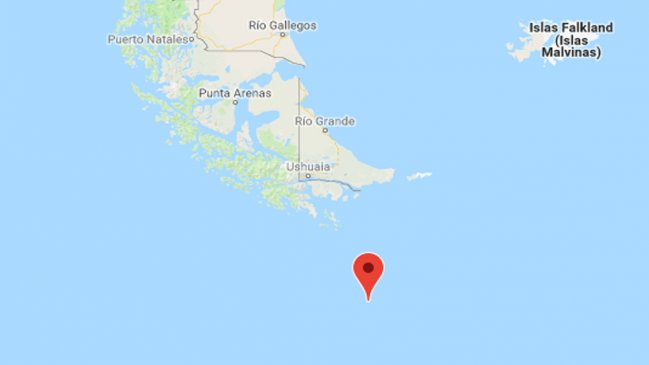 Sismo de 6,4 Richter se registró en el mar al sur de Puerto Williams