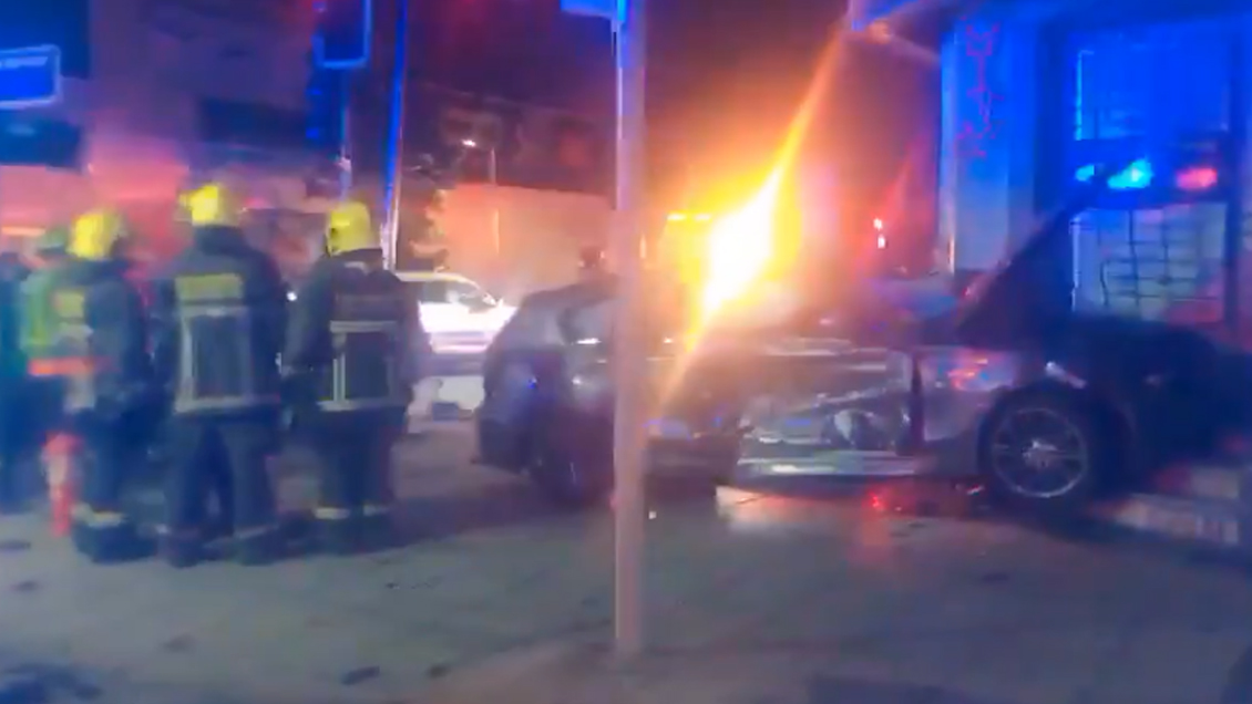 Triple colisión se registró en Santiago Centro