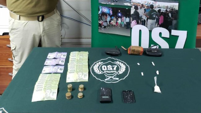 Agente encubierto permitió la captura de microtraficante en Copiapó