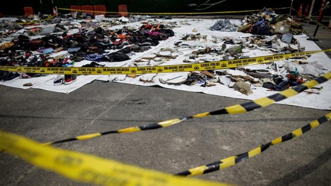 Avión siniestrado de Lion Air impactó a gran velocidad contra el mar en Indonesia