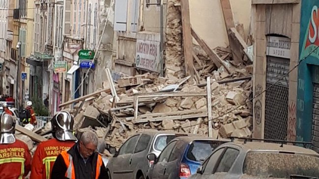 Francia: Un edificio se derrumbó en el centro de Marsella