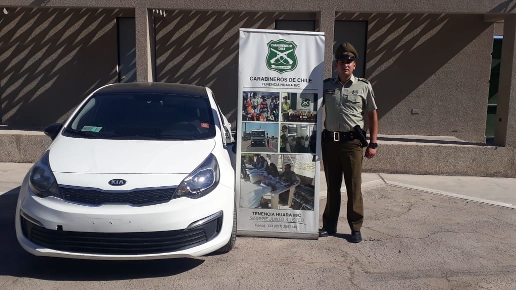 Recuperan en Iquique vehículo robado en la comuna de San MIguel