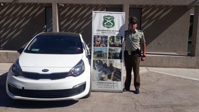 Recuperan en Iquique vehículo robado en la comuna de San MIguel