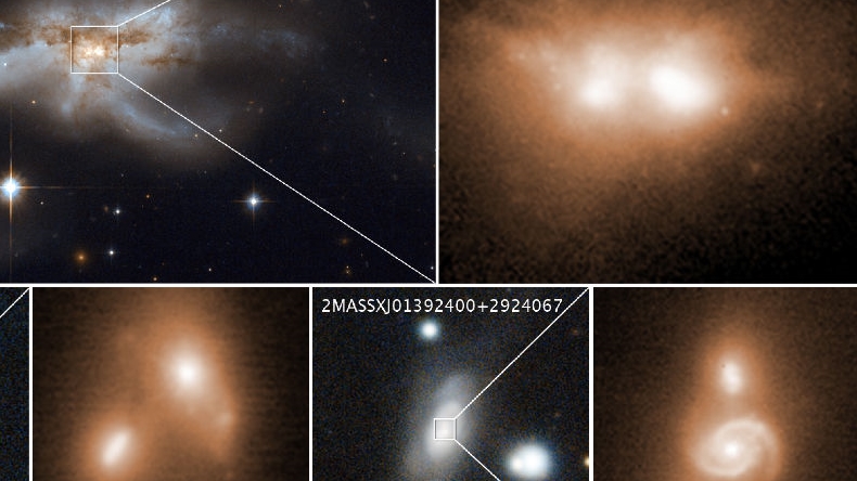 Descubren relación clave entre choque de galaxias y la voracidad de los agujeros negros