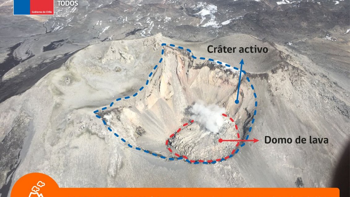 Complejo Volcánico Nevados de Chillán presentó potente pulso eruptivo