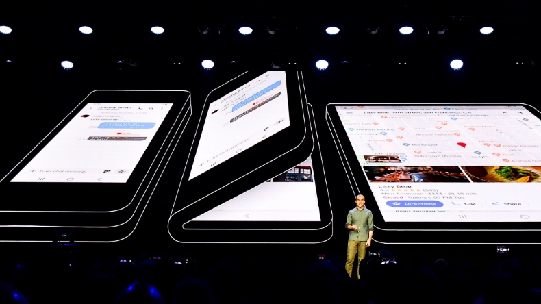 Samsung mostró cómo será su primer teléfono con pantalla flexible