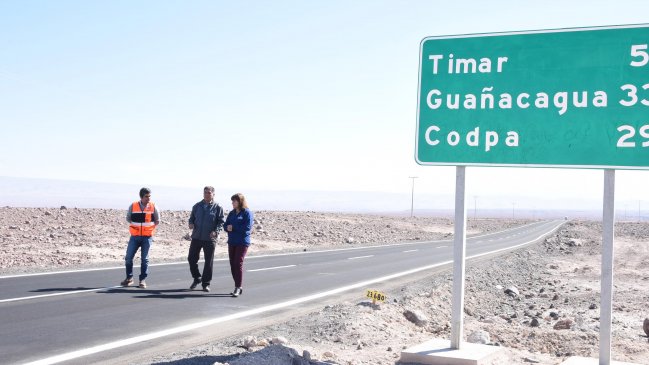 Arica: Reparación de ruta hacia pueblos precordilleranos tiene 95% de avance