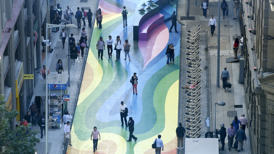 Despejan paso bajo nivel de Bandera en el que se pretende extender el paseo peatonal