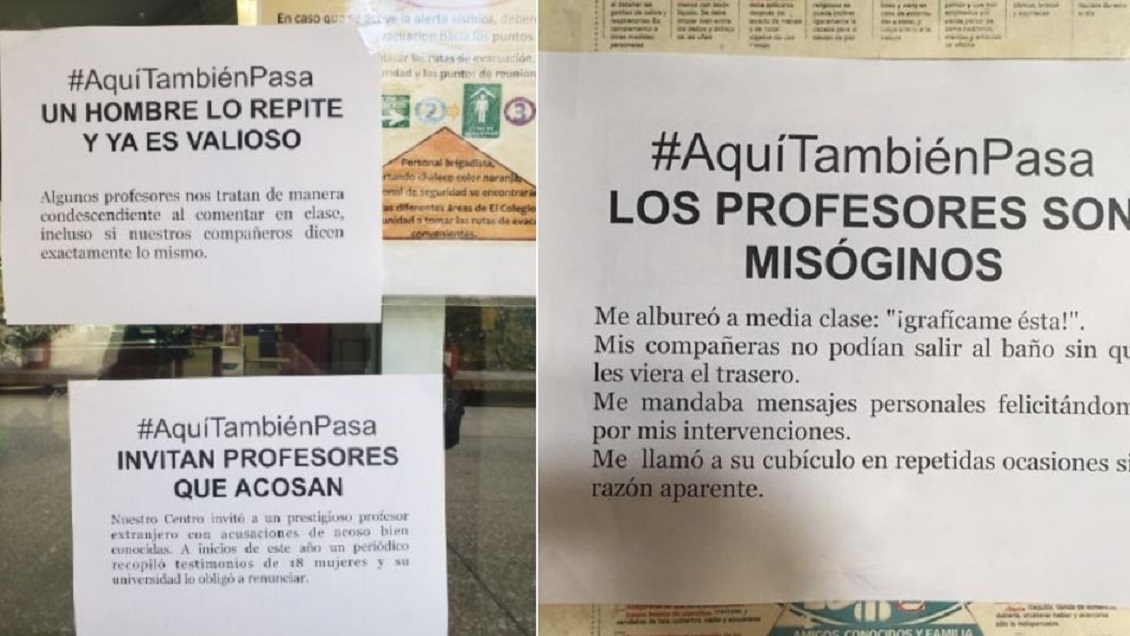 Las potentes denuncias de estudiantes acosadas contra profesores, compañeros y trabajadores