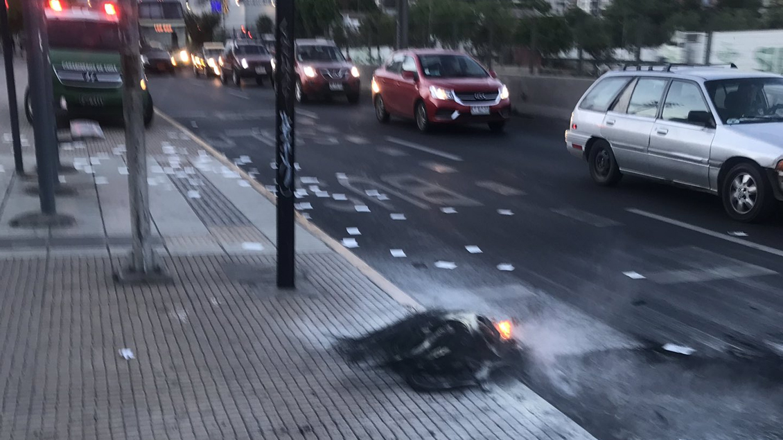 Santiago despertó con barricadas en diversos puntos