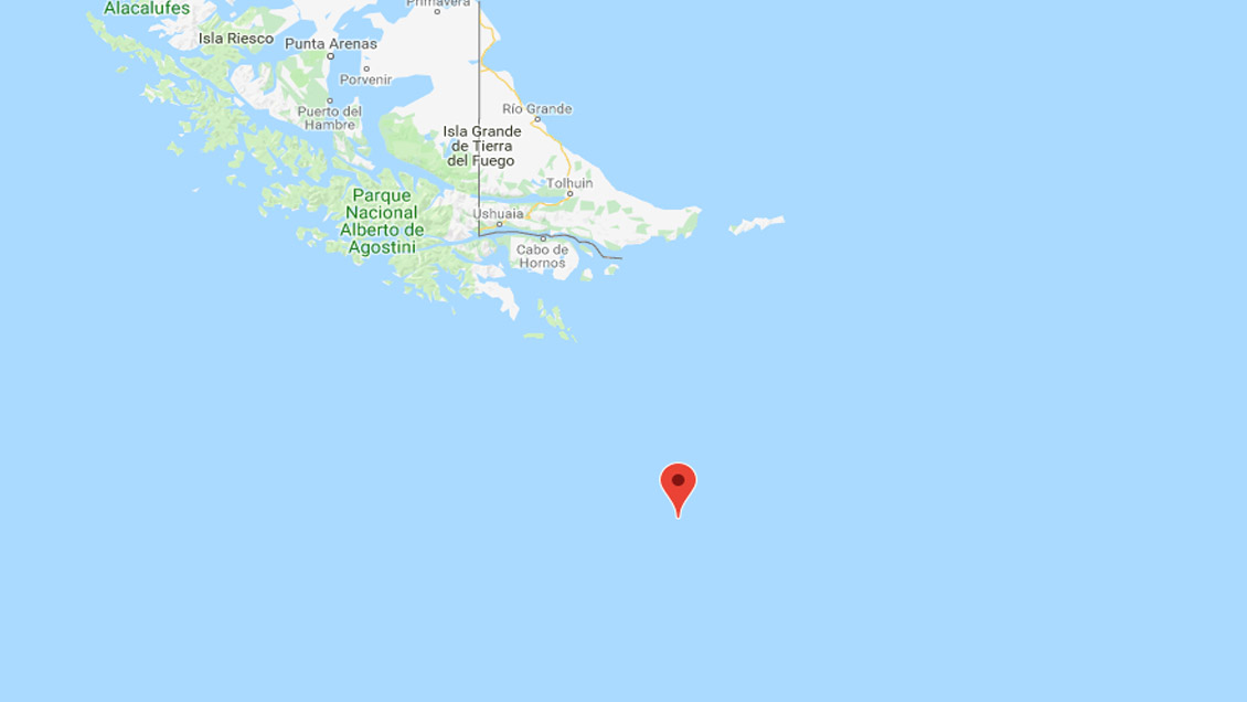 Sismo de 4,8 Richter se registró en el mar al sur de Puerto Williams