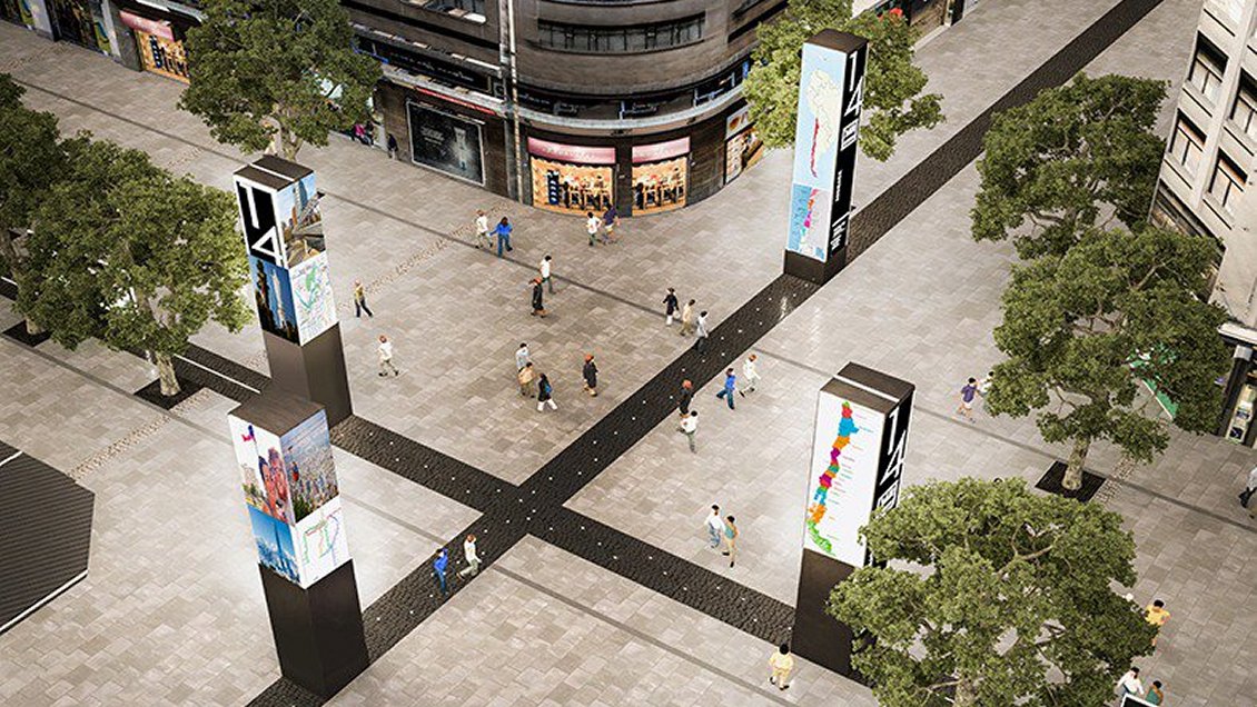 Paseo Ahumada tendrá pantallas touch e internet gratuito
