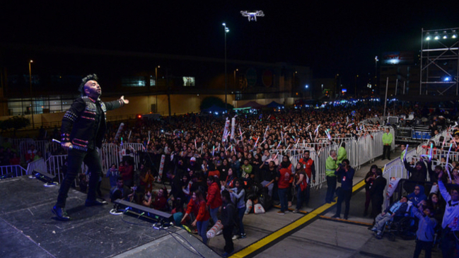 Una noche llena de cumbia marcó gira Teletón por Antofagasta