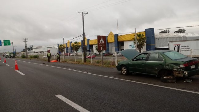 Conductor que reparaba rueda murió atropellado en carretera de Talca