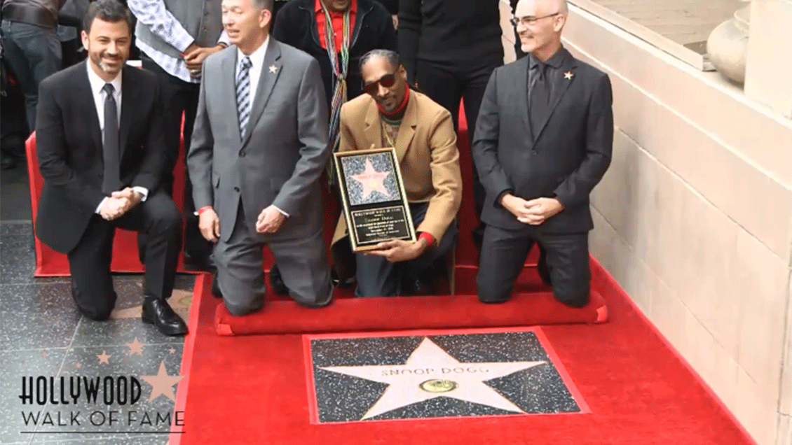 Snoop Dogg recibió su estrella en el Paseo de la Fama de Hollywood