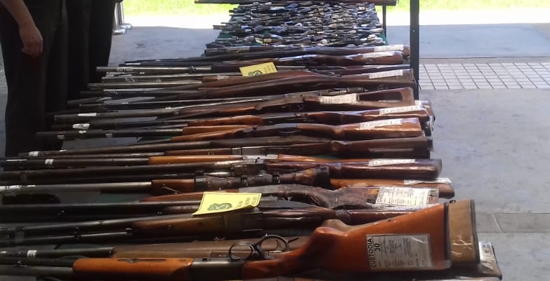 Carabineros cifró en 135 las armas entregadas de forma voluntaria para su destrucción en Ñuble