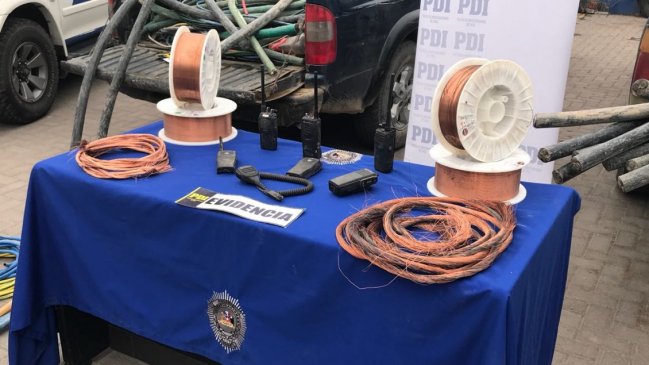 Conforman mesa de trabajo por robo de cables de cobre en Atacama