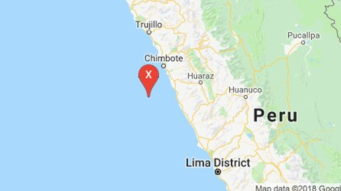 Sismo 5,7 Richter se registró en el norte de Perú