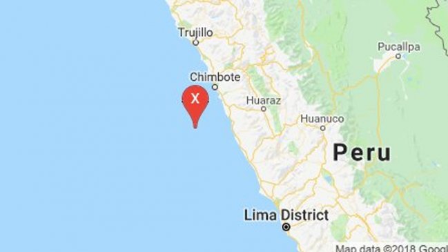 Sismo 5,7 Richter se registró en el norte de Perú