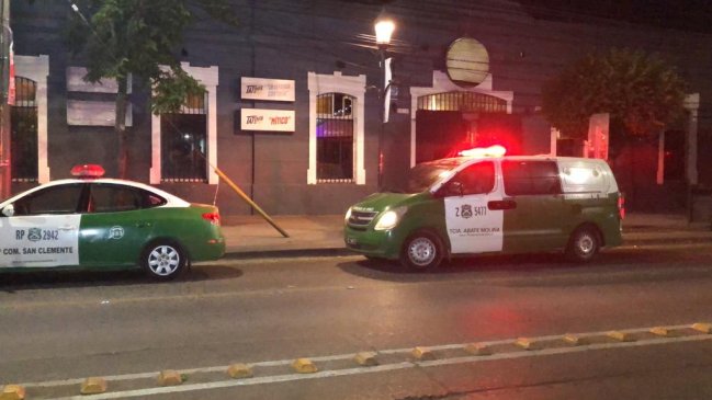 Balacera en local nocturno de Talca dejó dos personas heridas