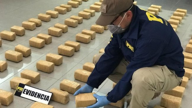 PDI decomisó droga avaluada en más de 16 millones de dólares en Diego de Almagro
