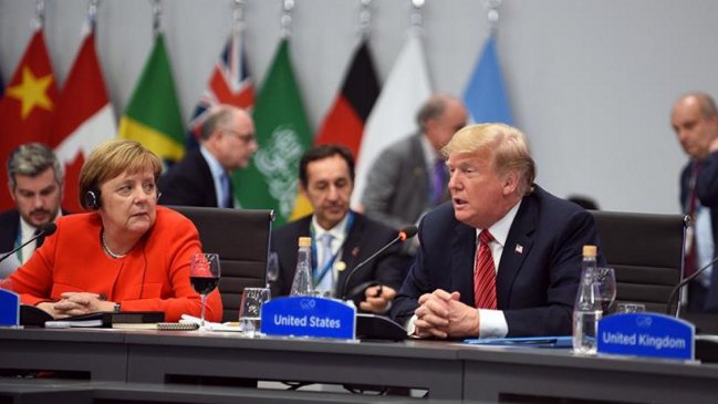 G20: Trump se reunió con Merkel y espera arreglar 