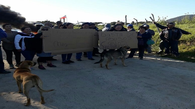 Vecinos de Isla Mocha protestan por inestable servicio eléctrico