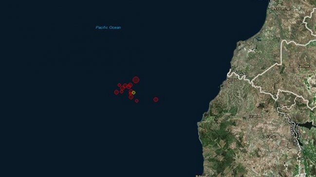 Una veintena de réplicas se ha registrado desde el sábado tras sismo al oeste de Navidad