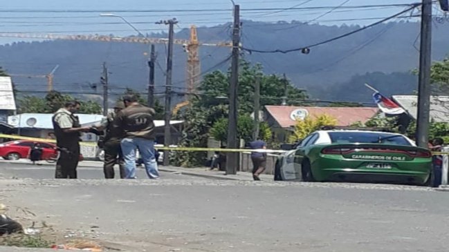 Hombre fue acribillado a plena luz del día en Chiguayante