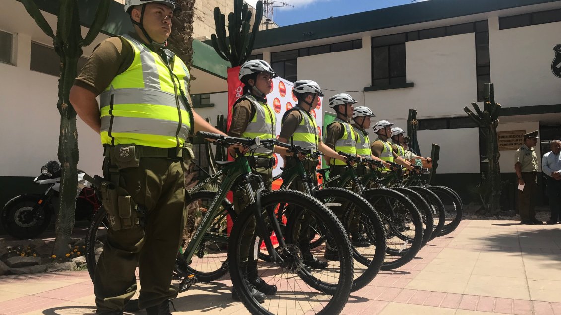 Municipalidad de Copiapó donó bicicletas para el patrullaje de Carabineros