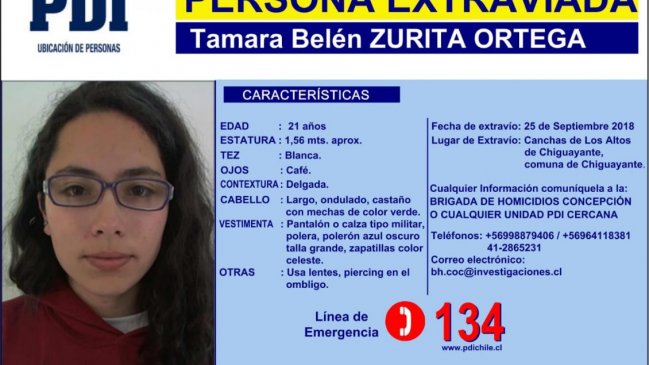 Investigan si prendas encontradas en lago de Chiguayante son de joven desaparecida