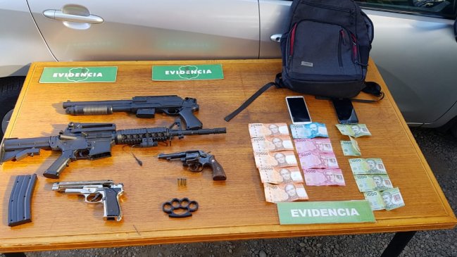 Detienen a tres sujetos acusados de robar a una familia en sector Punta del Sol en Rancagua