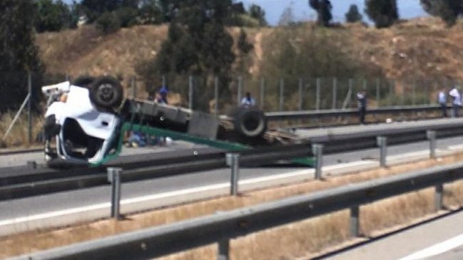 Grave accidente con camiones se registró en la Autopista Troncal Sur