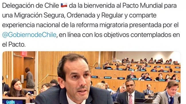 Migración: Desaparición de un tuit oficial despierta suspicacias