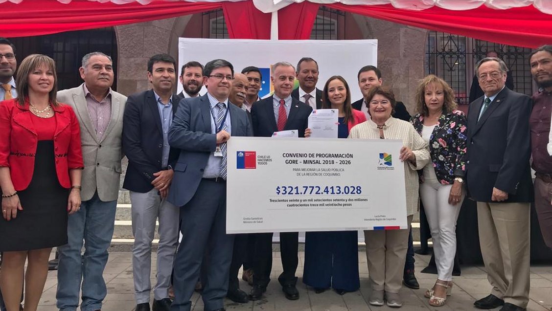 Minsal firmó convenio de inversión de 320 mil millones de pesos en Coquimbo