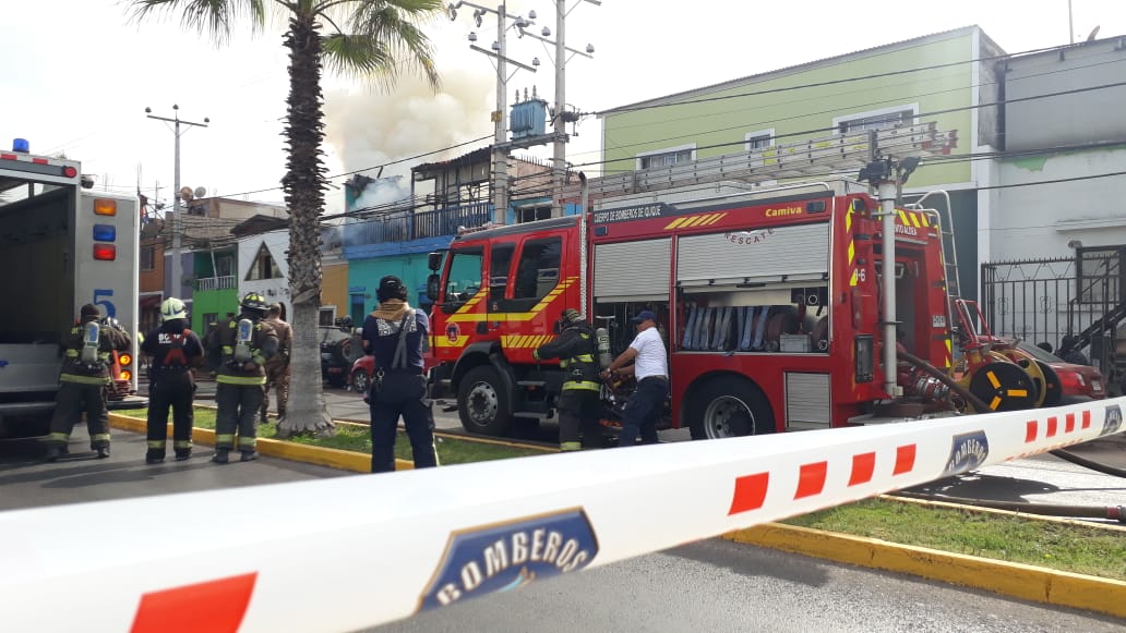 Incendio afectó cuatro casas en Iquique