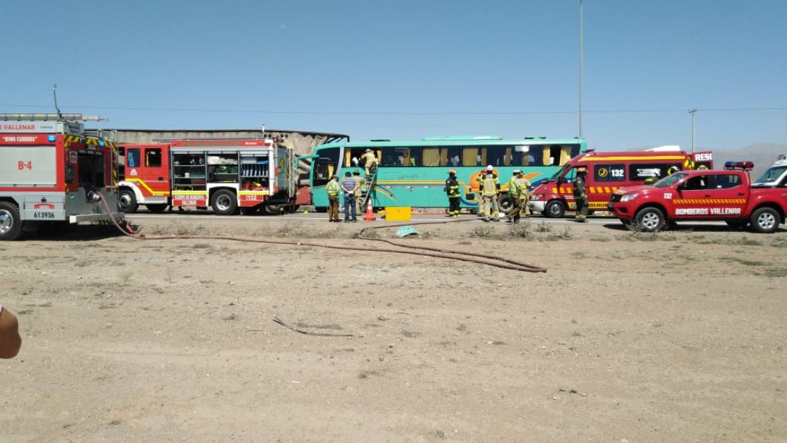 Vallenar: Conductor de bus falleció en accidente en Ruta 5