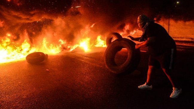 Iquique: Incidentes en protesta en apoyo a trabajadores portuarios de Valparaíso
