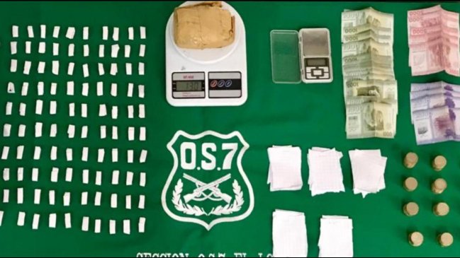 Detienen a hombre acusado de vender droga en las cercanías de un colegio en Calama