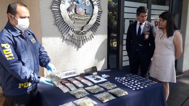 Desbaratan dos puntos de tráfico de drogas en el centro de Chillán