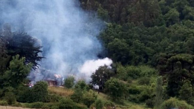 Ataque incendiario afectó a vivienda en Contulmo