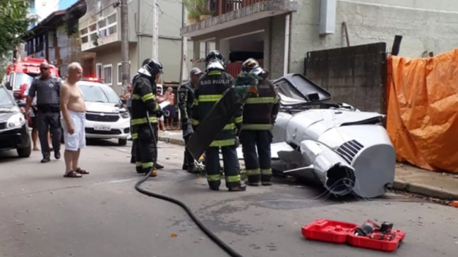 Brasil: Hombre murió luego de que le cayera un helicóptero encima