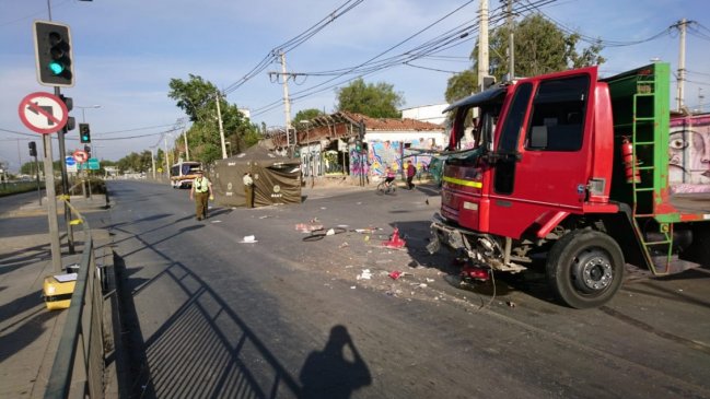 Atropello tras choque dejó un niño fallecido en Cerrillos