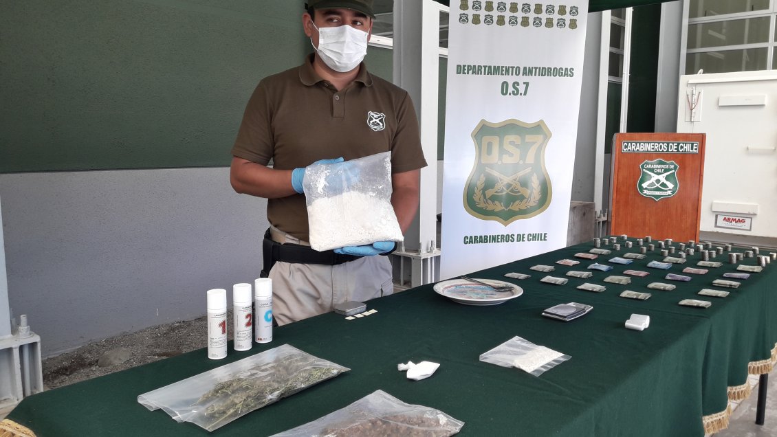 Chillán: Más de 12 mil dosis de droga decomisadas en operativo del OS-7