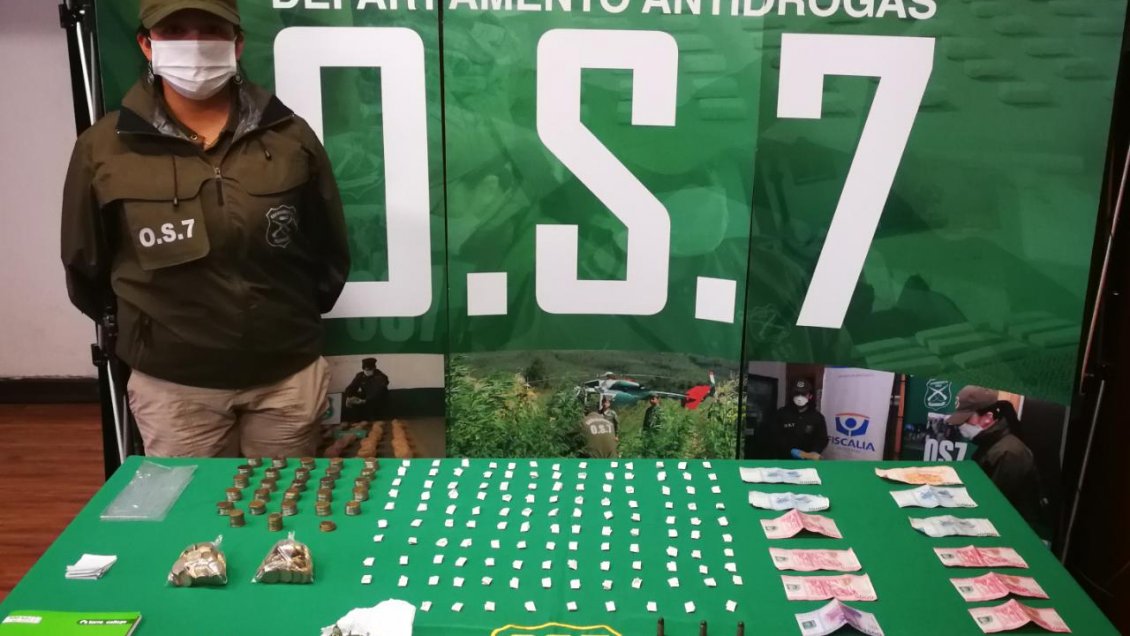 Incautan más de 2.000 dosis de droga en distintos domicilios de Valparaíso