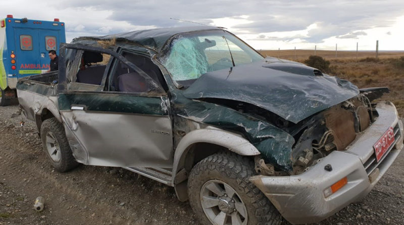 Magallanes: Un lesionado grave dejó volcamiento ocurrido en Tierra del Fuego