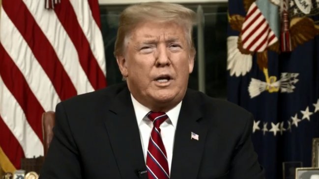 Trump enfatizó llamado a aprobar recursos para el muro fronterizo con México
